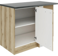 Meuble bas avec porte et étagères