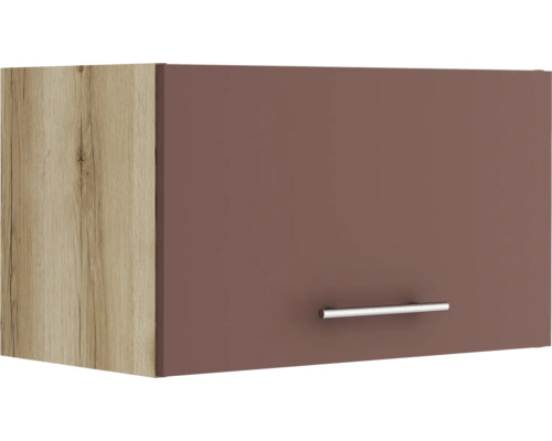 Optifit Klapphängeschrank Bari407 BxTxH 60 x 34,6 x 35,2 cm Frontfarbe rostrot matt Korpusfarbe wildeiche