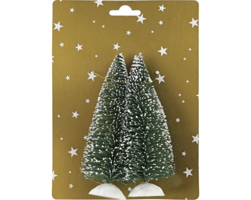 Décoration de Noël sapins de Noël 14,5 cm 2 pièces