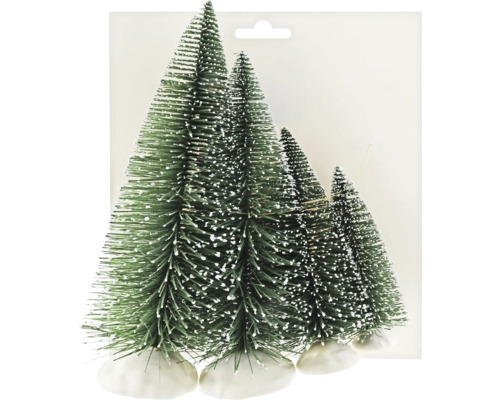 Weihnachtsdeko Tannenbaum15/20/25/30 cm grün 4 Stück