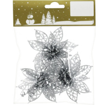 Dekorative Weihnachtsstern-Ornamente im Dreierpack