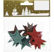 Étoiles en bois Geroma pour la décoration dans un emballage