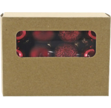 Paquet de boules de Noël rouges