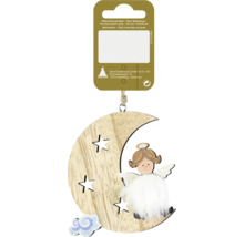 Dekorativer Mond mit Engel und Sternen zum Aufhängen