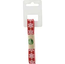 Ruban décoratif avec motif de flocon de neige sur cintre