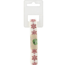 Ruban décoratif avec motif de flocons de neige