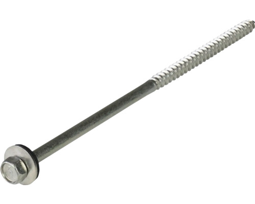 PRECIT Edelstahl-Schrauben ohne Bohrspitze 6,5 mm x 150 mm blank mit Dichtscheibe E16 Pack = 100 St