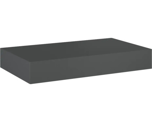 Plan de toilette en marbre compacté Jungborn 80.6x12x46 cm anthracite mat Plan de toilette en marbre compacté Jungborn 80.6x12x46 cm anthracite mat