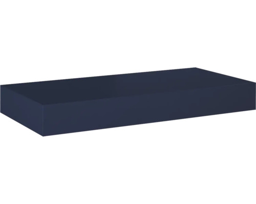 Plan de toilette en marbre compacté Jungborn 100.8x12x46 cm bleu marine mat Pierre rectangulaire