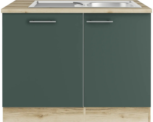 Meuble bas de cuisine avec évier et deux portes
