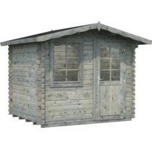 Abri de jardin en bois avec fenêtre et porte