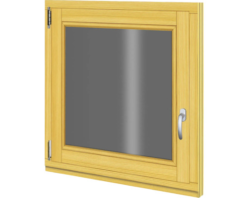 Fenêtre en bois d'épicéa 780x780 mm tirant gauche