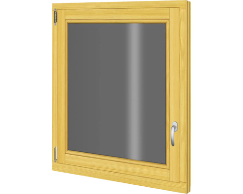 Fenêtre en bois d'épicéa 880x980 mm tirant gauche