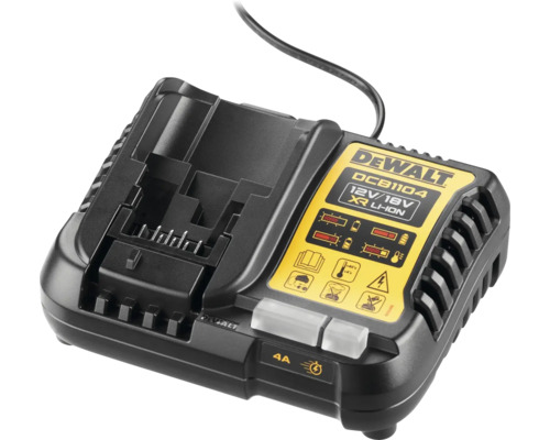 Chargeur de batterie DeWalt DCB1104 pour batteries XR Li-Ion 12 volts et 18 volts