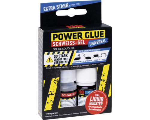 Gel de soudage HG Power Glue, 10 g de GEL et 5 ml de Liquid Boost