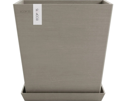 Viereckiger Pflanzkübel mit Untersetzer