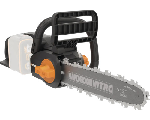 Tronçonneuse à chaîne sans fil WORX Nitro 20V 30cm WG350E.9, moteur Brushless, sans batterie ni chargeur