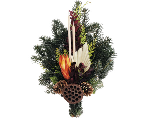 Bouquet pour tombe en sapin Nordmann L env. 50 cm naturel