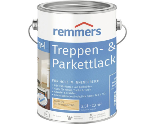 Remmers Treppen- und Parkettlack seidenglänzend farblos 2,5 l