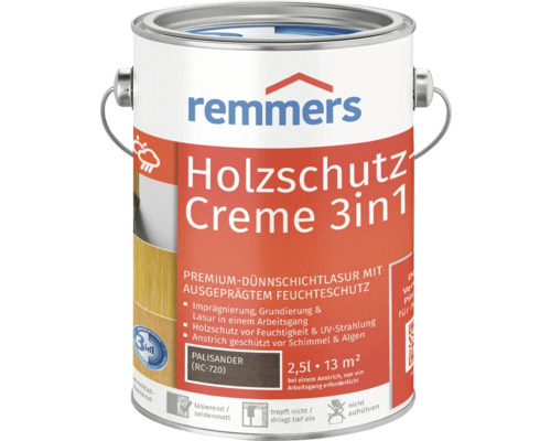 Crème de protection du bois Remmers palissandre 2.5 l