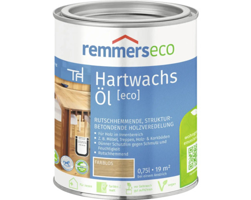 Huile-cire Remmers eco incolore 750 ml