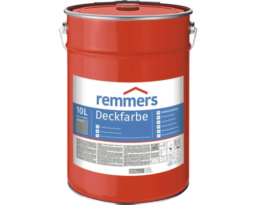 Peinture couvrante pour bois Remmers gris foncé 10 l Peinture couvrante Remmers en seau de 10 litres