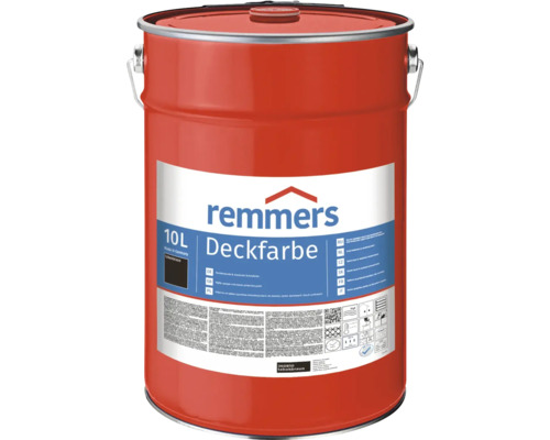 Peinture couvrante pour bois Remmers brun tabac 10 l Peinture couvrante Remmers dans un seau de 10 litres