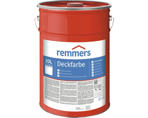 Peinture couvrante pour bois Remmers RAL 9016 blanc 20 l Remmers peinture couvrante en seau de 20 litres