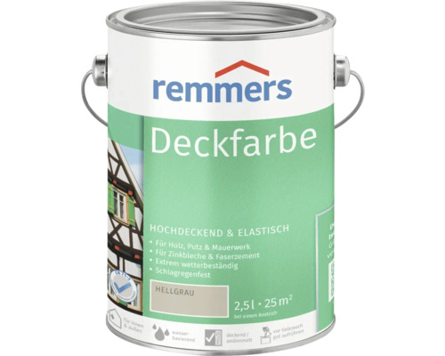 Peinture couvrante pour bois Remmers gris clair 2.5 l