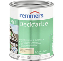 Farbeimer mit Remmers Deckfarbe für Holz, Putz und Mauerwerk