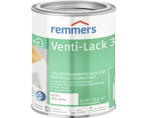 Remmers Venti-laque couvrante blanche 750 ml