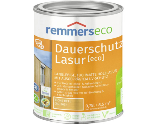 Remmers eco Öl-Dauerschutzlasur eiche hell 750 ml