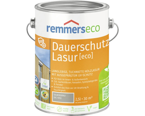 Remmers eco Öl-Dauerschutzlasur silbergrau 2,5 l
