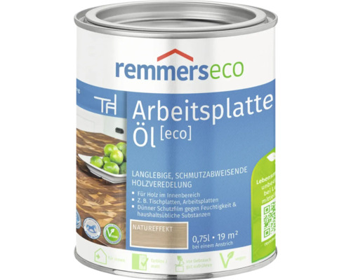 Huile pour plans de travail Remmers eco effet naturel 750 ml Boîte d''huile pour plan de travail de Remmers Eco avec effet naturel