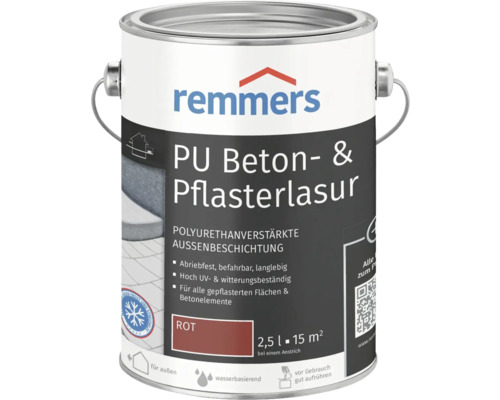 Remmers PU Beton- und Pflasterlasur rot 2,5 l