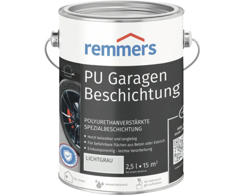 Remmers PU Garagenbeschichtung lichtgrau matt 2,5 L