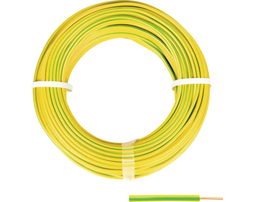 Aderleitung H07 V-U 1G1,5 mm² 20 m grün-gelb