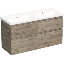 Meuble sous-lavabo avec quatre tiroirs style bois
