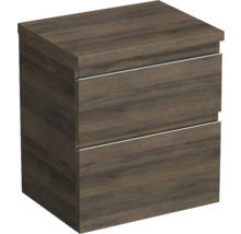 Jungborn Waschtischunterschrank TRENTA BxHxT 56,7 x 64,6 x 44,5 cm Frontfarbe eiche holzdekor TRE DESK 60 2Z S 25