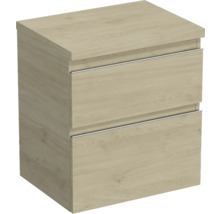 Jungborn Waschtischunterschrank TRENTA BxHxT 56,7 x 64,6 x 44,5 cm Frontfarbe eiche holzdekor TRE DESK 60 2Z S 70