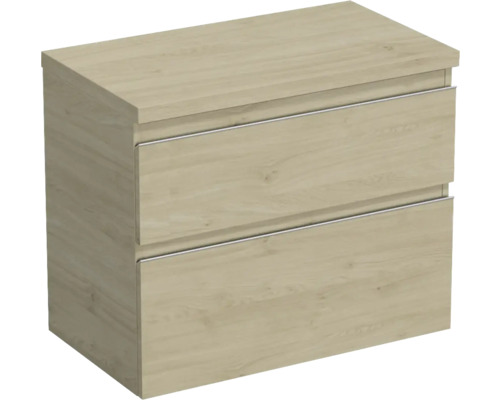 Jungborn Waschtischunterschrank TRENTA BxHxT 76,7 x 64,6 x 44,5 cm Frontfarbe eiche holzdekor TRE DESK 80 2Z S 70 Jungborn Waschtischunterschrank TRENTA BxHxT 76,7 x 64,6 x 44,5 cm Frontfarbe eiche holzdekor TRE DESK 80 2Z S 70