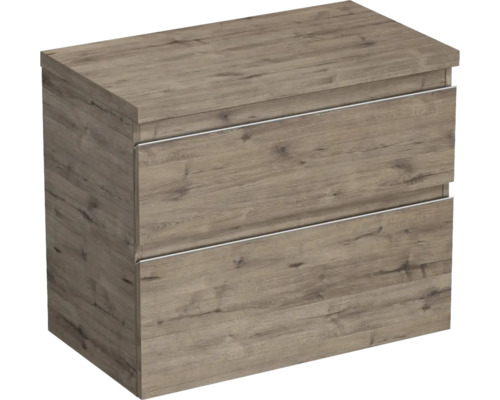 Jungborn Waschtischunterschrank TRENTA BxHxT 76,7 x 64,6 x 44,5 cm Frontfarbe eiche holzdekor TRE DESK 80 2Z S D370 Jungborn Waschtischunterschrank TRENTA BxHxT 76,7 x 64,6 x 44,5 cm Frontfarbe eiche holzdekor TRE DESK 80 2Z S D370