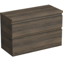 Jungborn Waschtischunterschrank TRENTA BxHxT 96,7 x 64,6 x 44,5 cm Frontfarbe eiche holzdekor TRE DESK 100 2Z B 25