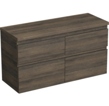 Jungborn Waschtischunterschrank TRENTA BxHxT 116,7 x 64,6 x 44,5 cm Frontfarbe eiche holzdekor TRE DESK 120D 4Z B 25