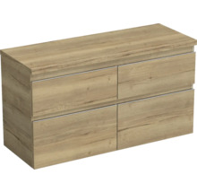 Jungborn Waschtischunterschrank TRENTA BxHxT 116,7 x 64,6 x 44,5 cm Frontfarbe eiche holzdekor TRE DESK 120D 4Z S 80