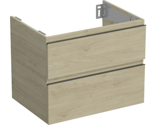 Meuble sous vasque Jungborn TRENTA lxhxp 70 x 56 x 49,8 cm couleur de façade chêne décor bois TRE DESK SS 70 2Z B 70 Meuble sous vasque Jungborn TRENTA lxhxp 70 x 56 x 49,8 cm couleur de façade chêne décor bois TRE DESK SS 70 2Z B 70