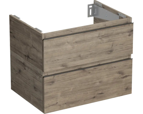 Meuble sous vasque Jungborn TRENTA lxhxp 70 x 56 x 49,8 cm couleur de façade chêne décor bois TRE DESK SS 70 2Z B D370 Meuble sous vasque Jungborn TRENTA lxhxp 70 x 56 x 49,8 cm couleur de façade chêne décor bois TRE DESK SS 70 2Z B D370