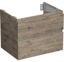 Waschtischunterschrank mit zwei Schubladen im Holzdesign