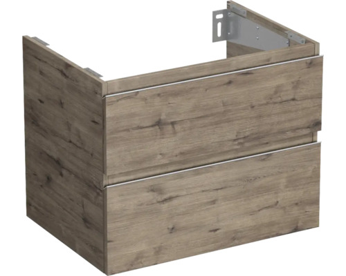 Meuble sous vasque Jungborn TRENTA lxhxp 70 x 56 x 49,8 cm couleur de façade chêne décor bois TRE DESK SS 70 2Z S D370 Meuble sous vasque Jungborn TRENTA lxhxp 70 x 56 x 49,8 cm couleur de façade chêne décor bois TRE DESK SS 70 2Z S D370