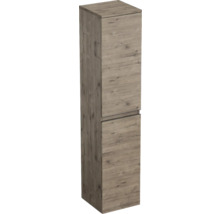 Holzfarbener Bad-Hochschrank mit zwei Türen